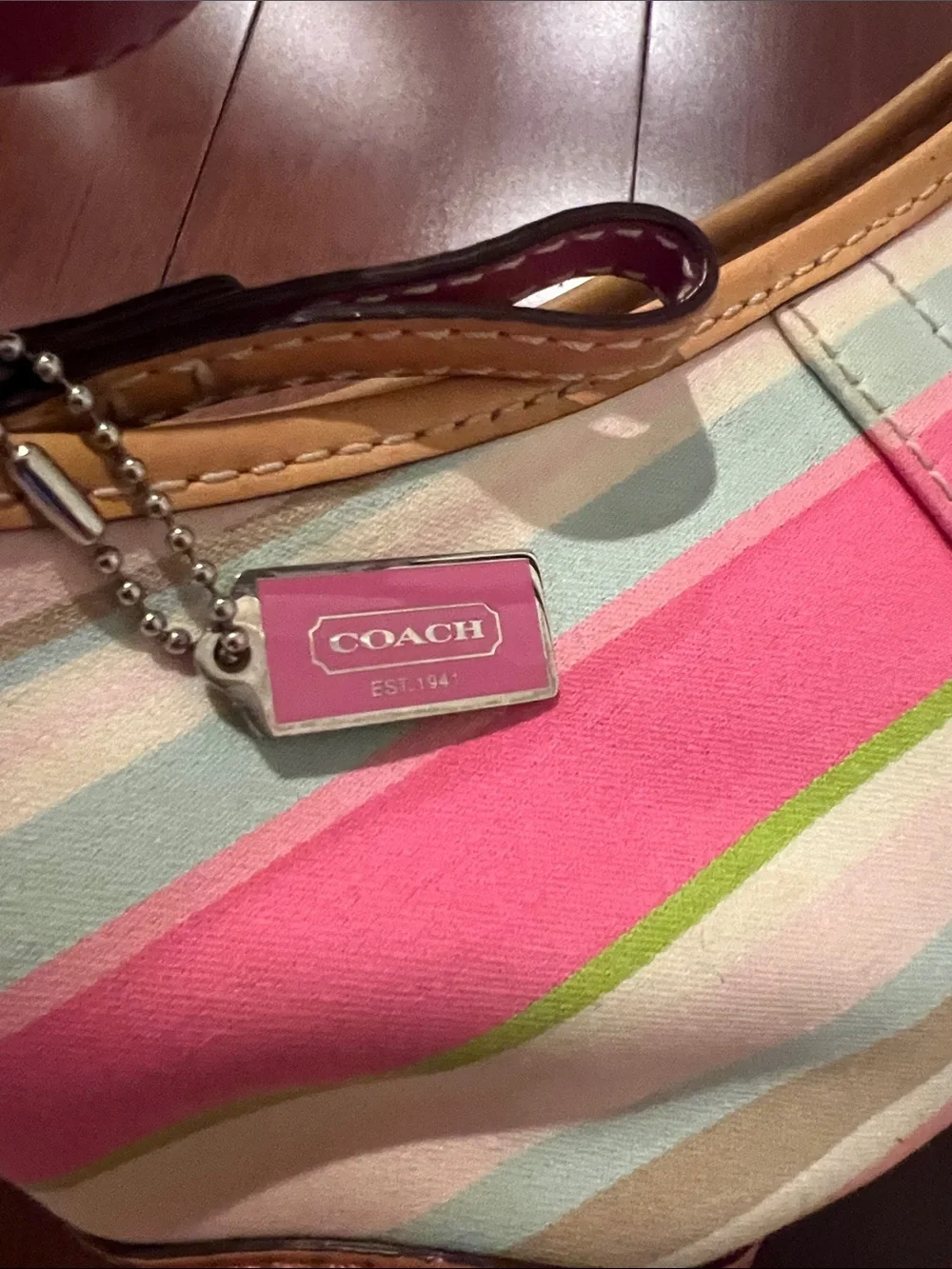 Vintage Coach Y2K Soho Hampton Striped Purse - Picture 10 of 12